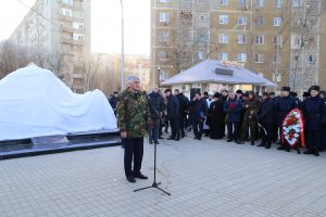 Открытие мемориала "Чёрный тюльпан" в Астрахани